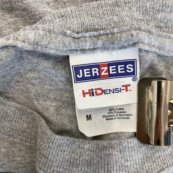 St Patricks Day Tshirt Mens Medium Gray Green Jerzees Tuxedo Tee Short Sleeve - Picture 2 of 8